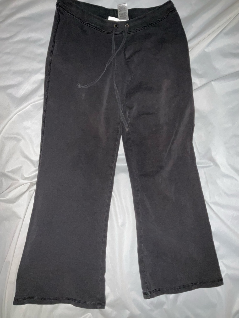 No Boundaries Dark Gray  Bell Bottom Cotton Athleisure Junior 7/9